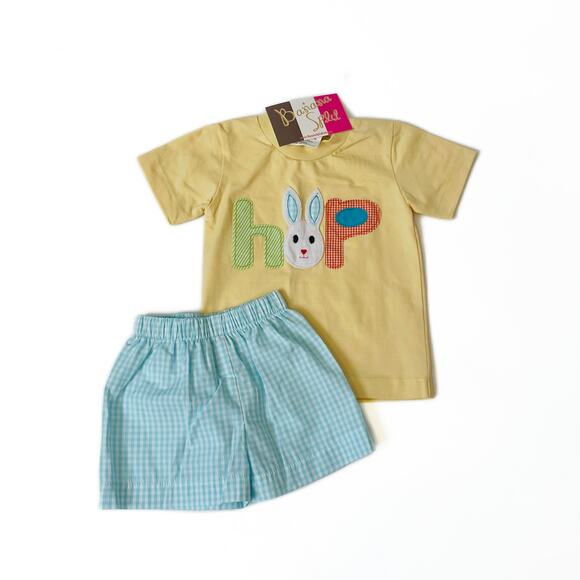 NWT Banana Split 6M Bunny Hop Short Set - Picture 1 of 3